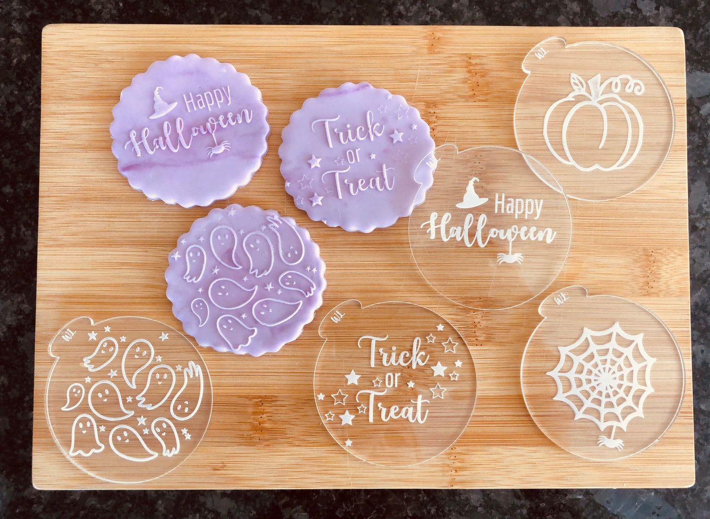Halloween cookie stamps